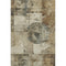 8' X 10' Taupe Gray And Beige Geometric Washable Area Rug With UV Protection