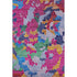 5' X 8' Blush Blue And Yellow Geometric Washable Area Rug With UV Protection