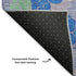 5' X 8' Blush Blue And Yellow Geometric Washable Area Rug With UV Protection
