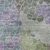 5' X 8' Blue Green And Lavender Geometric Washable Area Rug With UV Protection