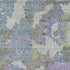 5' X 8' Blue Green And Lavender Geometric Washable Area Rug With UV Protection