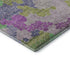 5' X 8' Fern Green Eggplant And Blush Geometric Washable Area Rug With UV Protection