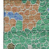 8' X 10' Green Copper And Blue Geometric Washable Area Rug With UV Protection