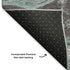 8' X 10' Teal Gray And Ivory Abstract Washable Area Rug With UV Protection