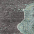 8' X 10' Teal Gray And Ivory Abstract Washable Area Rug With UV Protection