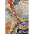 5' X 8' Linen Purple And Ivory Abstract Washable Area Rug With UV Protection