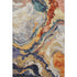 5' X 8' Linen Purple And Ivory Abstract Washable Area Rug With UV Protection