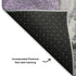 8' X 10' Lavender Gray And Ivory Abstract Washable Area Rug With UV Protection