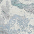 8' X 10' Teal Gray And Ivory Abstract Washable Area Rug With UV Protection