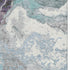 8' X 10' Teal Gray And Ivory Abstract Washable Area Rug With UV Protection
