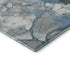 8' X 10' Blue Gray And Ivory Abstract Washable Area Rug With UV Protection