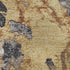 5' X 8' Gold Gray And Ivory Abstract Washable Area Rug With UV Protection