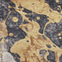 8' X 10' Gold Gray And Ivory Abstract Washable Area Rug With UV Protection