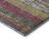 5' X 8' Blush Sage And Gold Striped Washable Area Rug With UV Protection