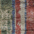 9' X 12' Beige Orange And Blue Striped Washable Area Rug With UV Protection