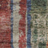 9' X 12' Beige Orange And Blue Striped Washable Area Rug With UV Protection
