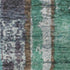9' X 12' Teal Green And Ivory Striped Washable Area Rug With UV Protection