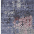5' X 8' Blue Pink And Ivory Abstract Washable Area Rug With UV Protection