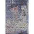 9' X 12' Blue Pink And Ivory Abstract Washable Area Rug With UV Protection