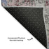 9' X 12' Blue Pink And Ivory Abstract Washable Area Rug With UV Protection