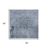 5' X 8' Blue And Gray Abstract Washable Area Rug With UV Protection