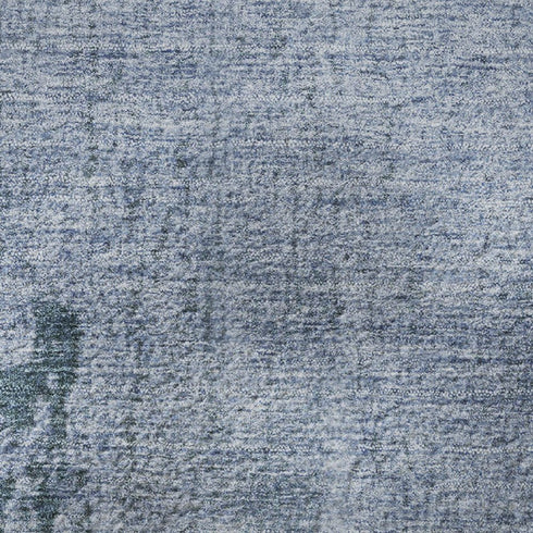5' X 8' Blue And Gray Abstract Washable Area Rug With UV Protection