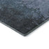 8' Blue And Gray Abstract Washable Round Rug With UV Protection