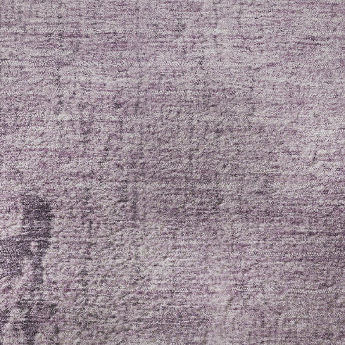 8' Lavender And Gray Abstract Washable Round Rug With UV Protection