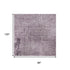 8' X 10' Lavender And Gray Abstract Washable Area Rug With UV Protection