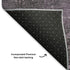8' X 10' Lavender And Gray Abstract Washable Area Rug With UV Protection