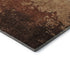 8' Tan And Beige Abstract Washable Round Rug With UV Protection