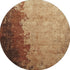8' Tan And Beige Abstract Washable Round Rug With UV Protection