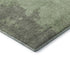 8' Artichoke Green And Gray Abstract Washable Round Rug With UV Protection