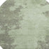 8' Artichoke Green And Gray Abstract Washable Round Rug With UV Protection