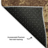 5' X 8' Coffee And Beige Abstract Washable Area Rug With UV Protection