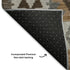 8' X 10' Copper And Ivory Tribal Washable Area Rug With UV Protection