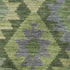 8' X 10' Olive Green And Ivory Tribal Washable Area Rug With UV Protection