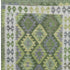 8' X 10' Olive Green And Ivory Tribal Washable Area Rug With UV Protection