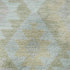 8' Sage And Blue Tribal Washable Round Rug With UV Protection