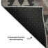 8' Taupe And Charcoal Tribal Washable Round Rug With UV Protection