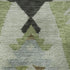 5' X 8' Brown Green And Charcoal Tribal Washable Area Rug With UV Protection