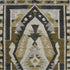 5' X 8' Chocolate Beige And Charcoal Tribal Washable Area Rug With UV Protection