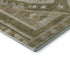 5' X 8' Linen Ivory And Khaki Tribal Washable Area Rug With UV Protection