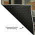 5' X 8' Red Charcoal And Gold Tribal Washable Area Rug With UV Protection