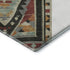 5' X 8' Red Charcoal And Gold Tribal Washable Area Rug With UV Protection