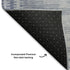 5' X 8' Blue And Denim Blue Geometric Washable Area Rug With UV Protection