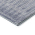 5' X 8' Blue And Denim Blue Geometric Washable Area Rug With UV Protection