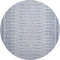 8' Blue And Denim Blue Geometric Washable Round Rug With UV Protection