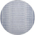 8' Blue And Denim Blue Geometric Washable Round Rug With UV Protection