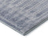 8' Blue And Denim Blue Geometric Washable Round Rug With UV Protection